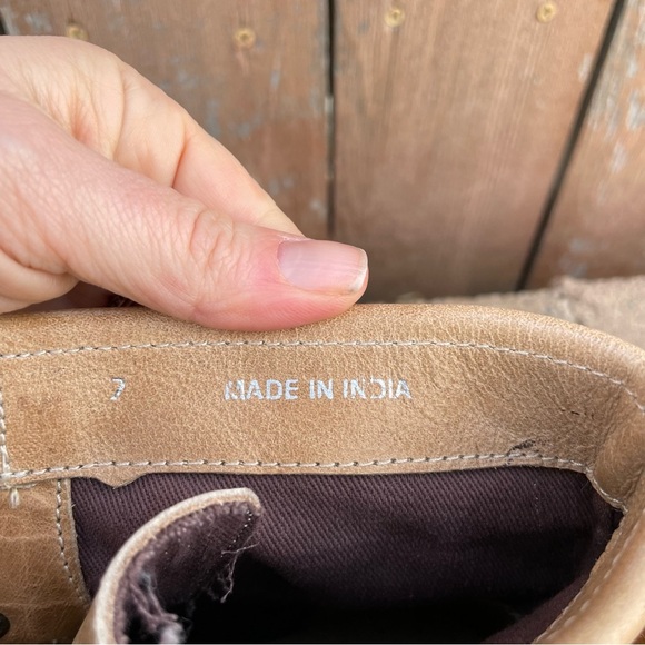 MIA Women’s Brown Tan Leather Lace Up Moto Combat Boots Size 6 - Picture 8 of 14